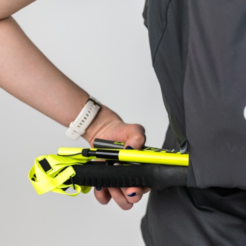 Plecak biegowy Oxsitis Spectre 12 - black/orange - wyciąganie kijów