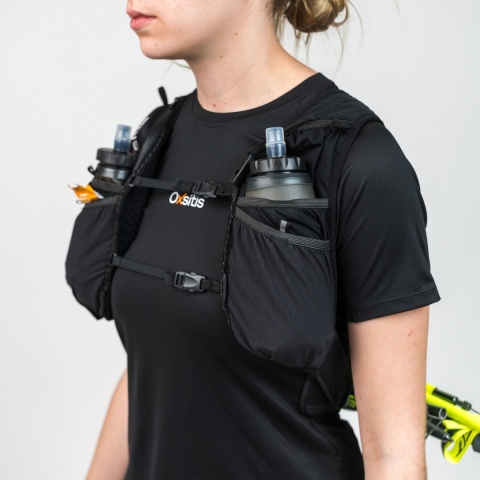 Plecak biegowy Oxsitis Spectre 12 - black/orange - przód model 2