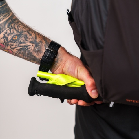 Plecak biegowy Oxsitis Spectre 16 - black/orange - wyciąganie kijów