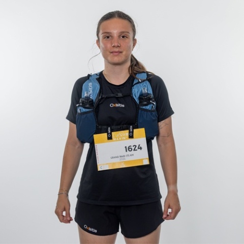 Plecak biegowy damski Oxsitis Spectre 12 - cloud blue - mocowanie numeru