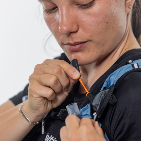 Plecak biegowy damski Oxsitis Spectre 12 - cloud blue - gwizdek