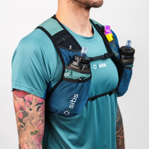 Kamizelka biegowa Oxsitis Gravity 5 - green - bok model 2