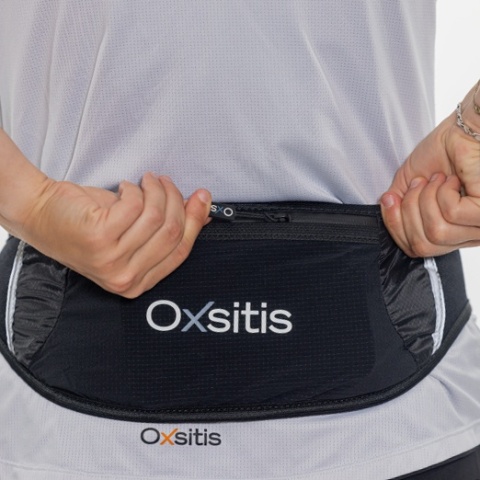Pas biegowy Oxsitis Gravity Runbelt - black/blue - kieszeń