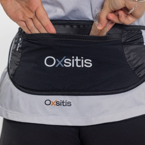 Pas biegowy Oxsitis Gravity Runbelt - black/blue - kieszeń