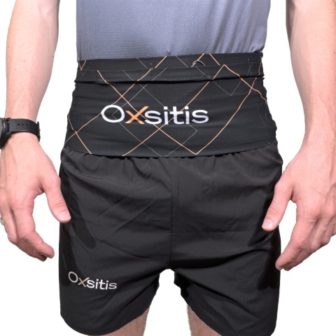 Pas biegowy Oxsitis Gravity Slimbelt - black/orange - przód model