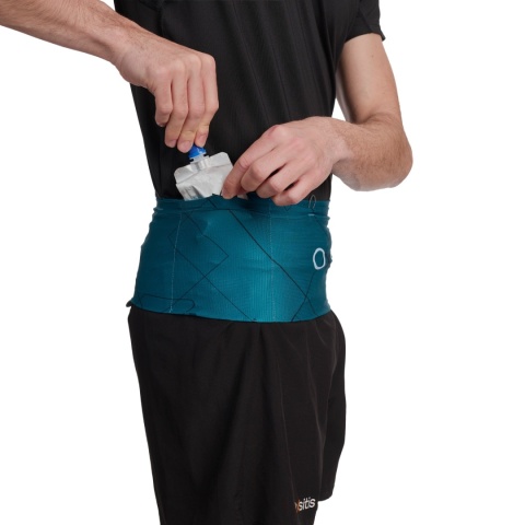 Pas biegowy Oxsitis Gravity Slimbelt - lake - kieszeń bok