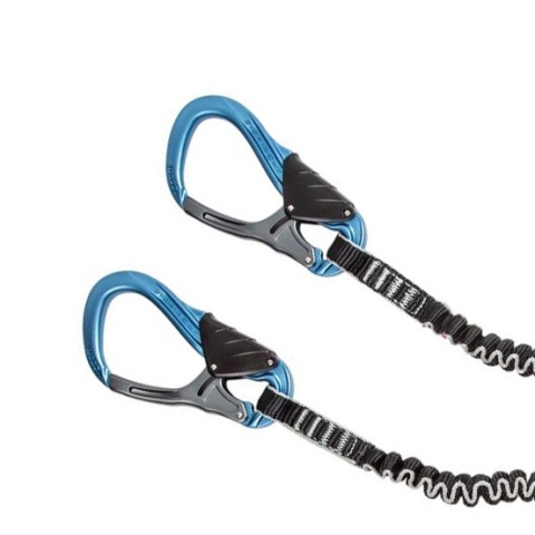 Lonża via ferrata Ocun Captur Lite Swivel - niebieski - karabinki