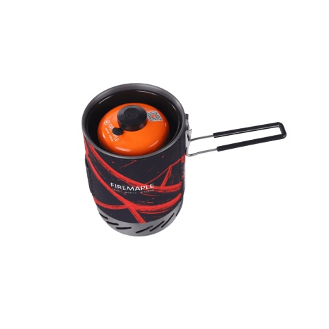 Kuchenka turystyczna FireMaple FMS X1 Pro - black red - schowany kartusz