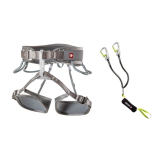 Zestaw Ocun Via Ferrata Twist Set - szary XS/M
