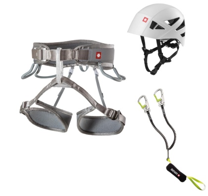 Zestaw Ocun Via Ferrata Twist Shard Set - szary - M/XL