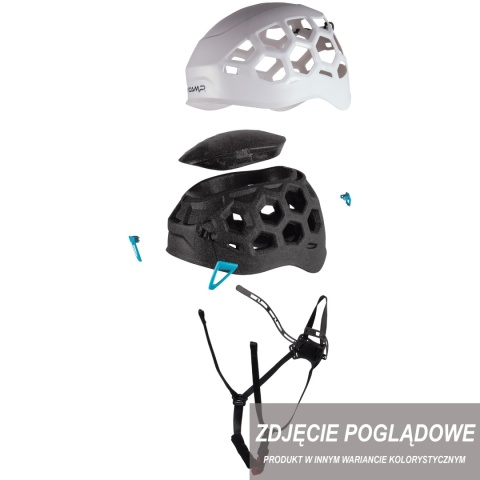 Kask wspinaczkowy Camp Ikon - szary - budowa