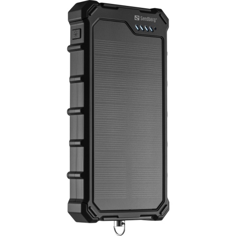 Powerbank solarny Sandberg Solar Powerbank CampLED 10000 z lampą LED - pionowo 1