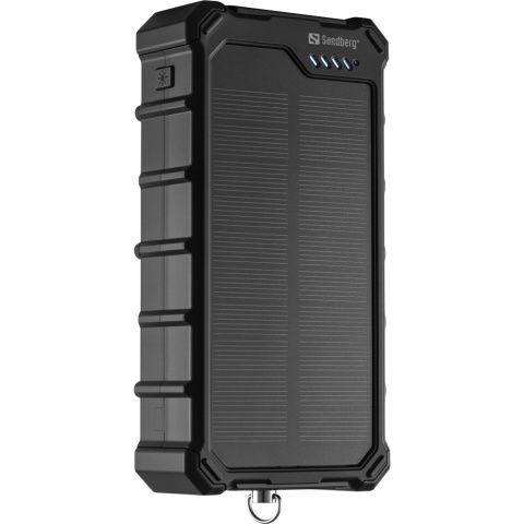 Powerbank solarny Sandberg Solar Powerbank CampLED 20000 z lampą LED - pionowo 1