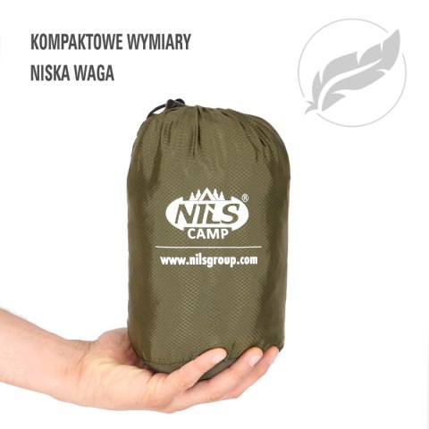 Hamak turystyczny z moskitierą Nils Camp NC3116 - olive - waga
