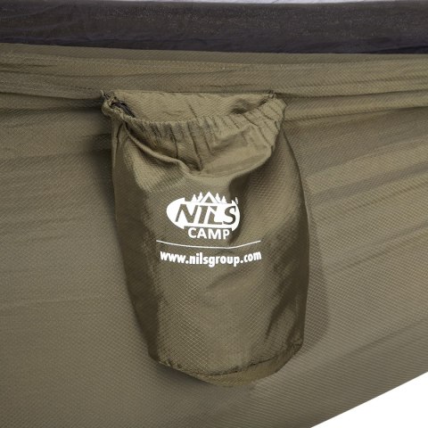 Hamak turystyczny z moskitierą Nils Camp NC3116 - olive - pokrowiec