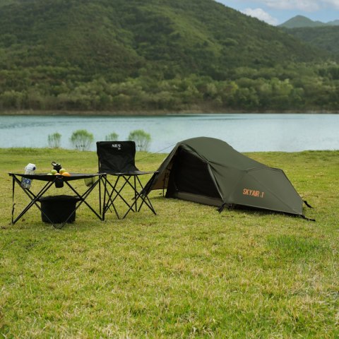 Namiot trekkingowy 1-osobowy Nils Camp NC2501 Ultralight SkyAir - olive - lifestyle 1