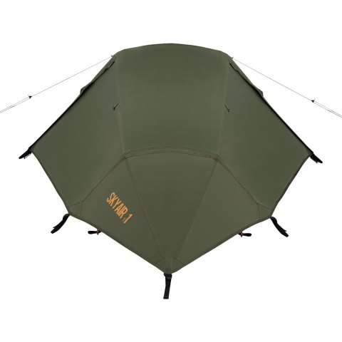 Namiot trekkingowy 1-osobowy Nils Camp NC2501 Ultralight SkyAir - olive - tył