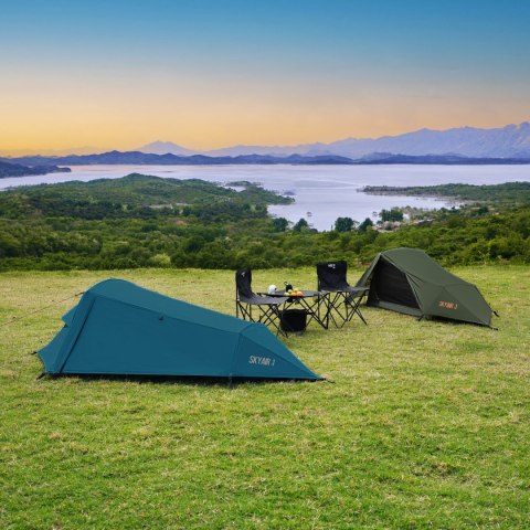 Namiot trekkingowy 1-osobowy Nils Camp NC2501 Ultralight SkyAir - olive - lifestyle 5