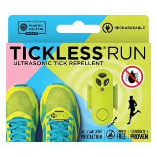 Ultradźwiękowa ochrona przed kleszczami dla biegaczy TickLess Run - żółty
