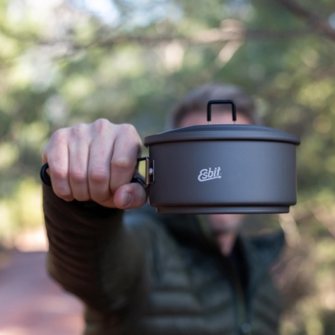 Zestaw do gotowania Esbit Solid Fuel Cookset 1 l z kuchenką na paliwo stałe - lifestyle 3