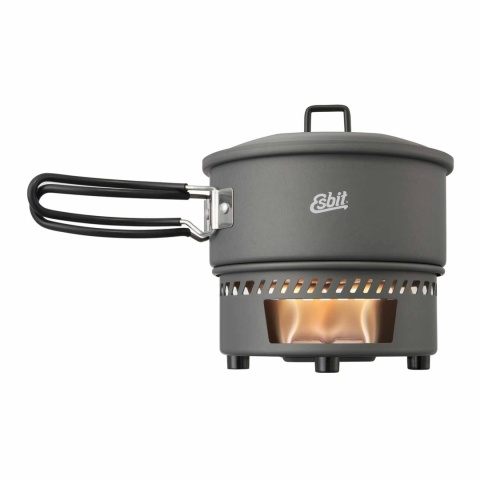 Zestaw do gotowania Esbit Solid Fuel Cookset 1 l z kuchenką na paliwo stałe - główne