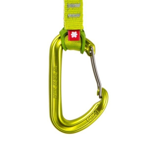 Ekspresy wspinaczkowe Ocun Hawk QD Wire Eco-Pes 16 mm 10 cm - 6 szt. - zielony - karabinek 2