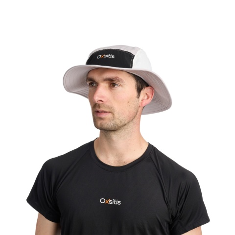 Kapelusz biegowy Oxsitis X-Plore Hat - grey - model przód