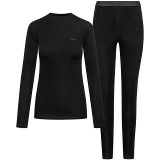 Bielizna termoaktywna damska Viking Meriboo Lady Set Merino - czarny