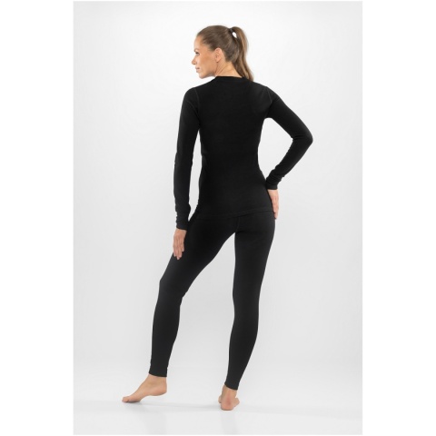 Bielizna termoaktywna damska Viking Meriboo Lady Set Merino - czarny - tył