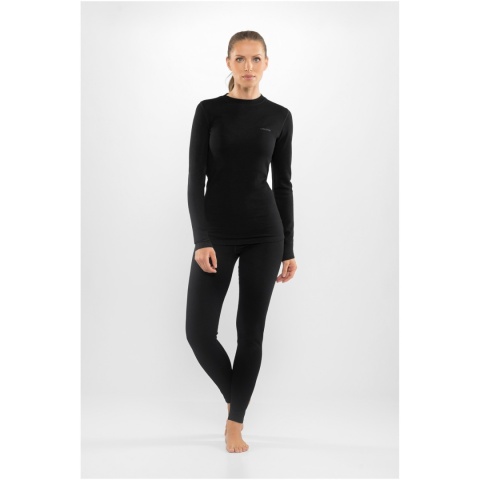 Bielizna termoaktywna damska Viking Meriboo Lady Set Merino - czarny - przód