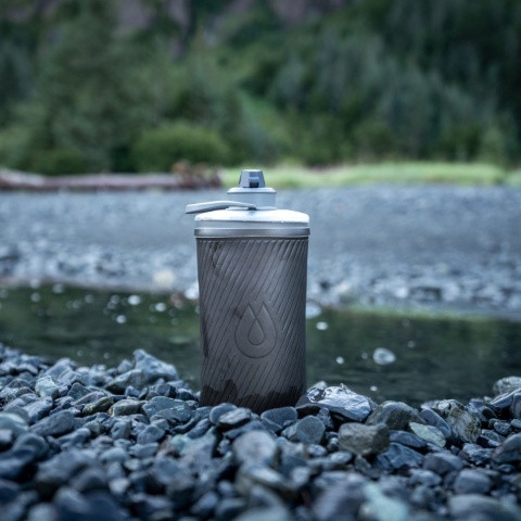 Butelka składana HydraPak Flux 1,5 l - szary - lifestyle 1