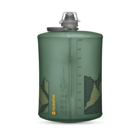 Miękka butelka HydraPak Stow 1 l - zielony - druga strona