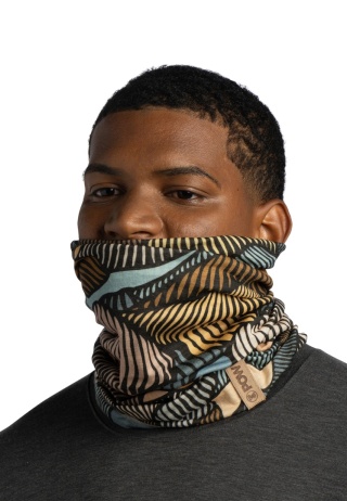 Chusta wielofunkcyjna z wełny merino Buff Merino Lightweight Prints Hinged Arlof POW - multi