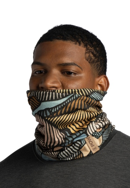 Chusta wielofunkcyjna z wełny merino Buff Merino Lightweight Prints Hinged Arlof POW - multi