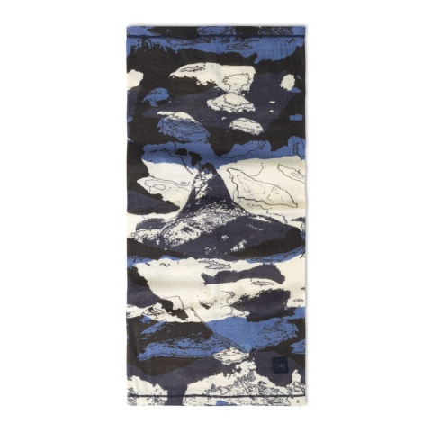 Chusta wielofunkcyjna z wełny merino Buff Merino Lightweight Prints Neckwear - esyr blue - inny widok