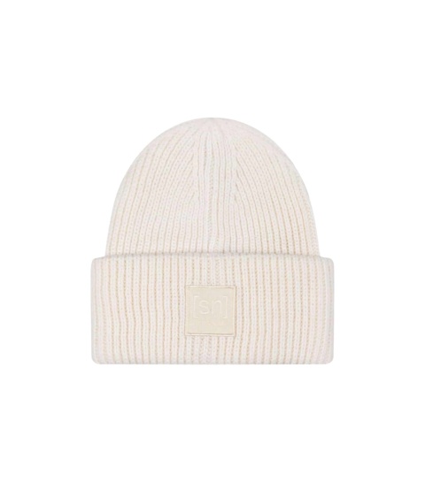 Czapka z wełną merino Super.Natural Krissini Beanie - fresh white (biały)
