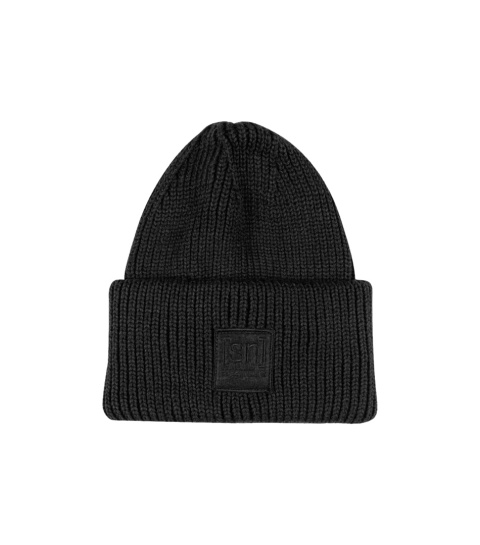 Czapka z wełną merino Super.Natural Krissini Beanie - jet black (czarny) - inny widok