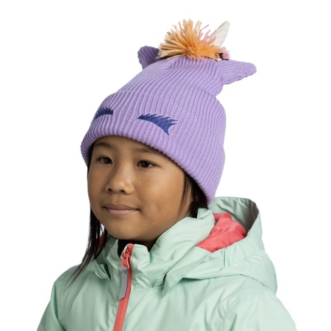 Czapka zimowa dziecięca Buff Knitted Beanie Fun Unicorn - grape ice (fioletowy) - model 1