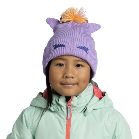 Czapka zimowa dziecięca Buff Knitted Beanie Fun Unicorn - grape ice (fioletowy) - model 2