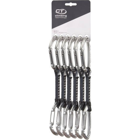Ekspresy wspinaczkowe Climbing Technology Skylotec Lime Set M-UL 12 cm - srebrny - 6 szt.