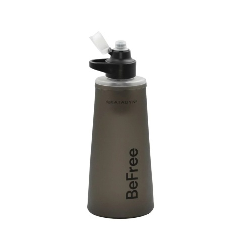 Filtr do wody Katadyn BeFree AC Tactical ze zwijaną butelką 1.0 l - czarny - otwarty