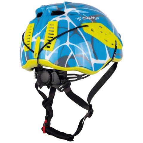 Kask wspinaczkowy-skiturowy Camp Speed Comp - niebieski/żółty - tył