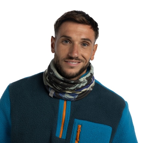 Komin z wełny merino Buff Merino Heavyweight Prints Neckwear - onlar blue - model 2
