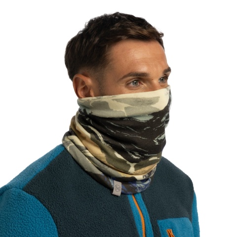 Komin z wełny merino Buff Merino Heavyweight Prints Neckwear - onlar blue - model 1