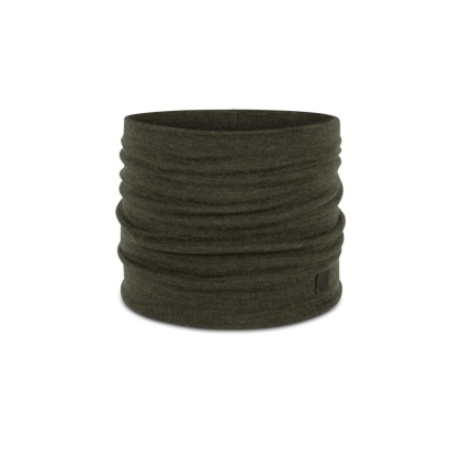 Komin z wełny merino Buff Merino Heavyweight Neck Warmer - solid bark (brązowy)