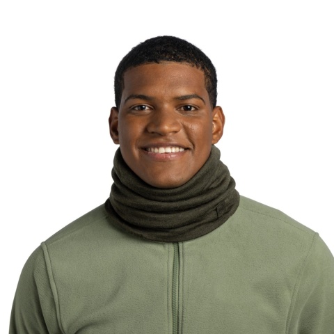 Komin z wełny merino Buff Merino Heavyweight Neck Warmer - solid bark - model 2