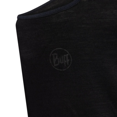 Kominiarka z wełny merino Buff Merino Lightweight Balaclava - solid black (czarny) - detal