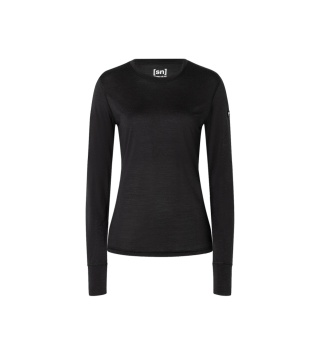 Koszulka damska z wełny merino Super.Natural Tundra 175 LS z długim rękawem - czarny