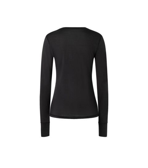 Koszulka damska z wełny merino Super.Natural Tundra 175 LS z długim rękawem - czarny - tył