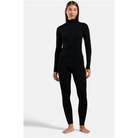 Legginsy termoaktywne damskie Odlo Performance Warm Base Layer Bottoms - czarny - model